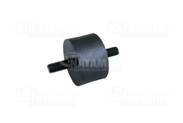 RUBBER BUFFER / D=Ø50h=45 / M10x25 / Shore A 45